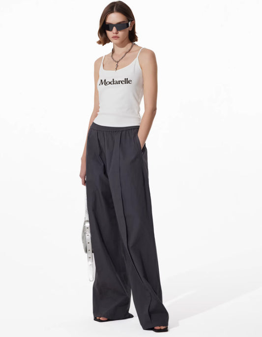 Urban Drift Washed Cotton Wide-Leg Pants