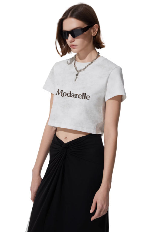 Essential Sculpt Fitted Crop Tee