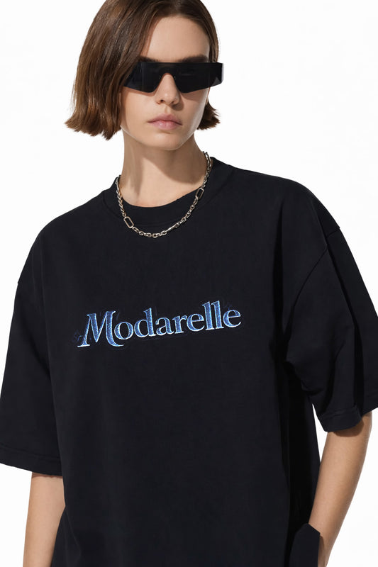 Crystal Logo Casual Cotton Tee