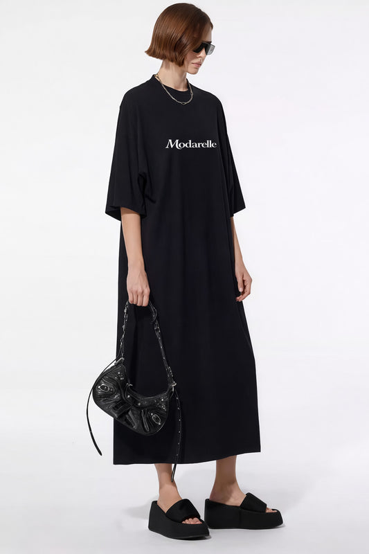 Street Whisper Oversized Tee Dress