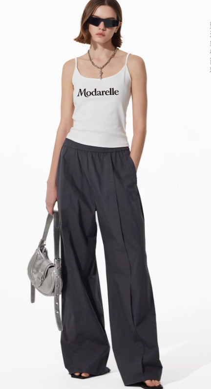 Urban Drift Washed Cotton Wide-Leg Pants