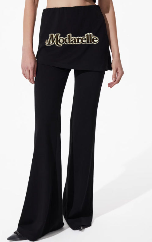 Shadow Fit Faux-Layer Micro-Flare Pants